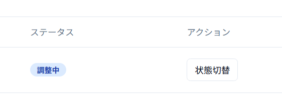 ステータス管理